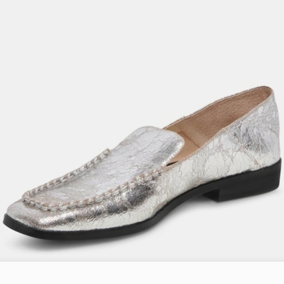 🤍🔹️DOLCE VITA🔹️ Leather Beny Dress Flats in silver for women - Picture 6 of 10